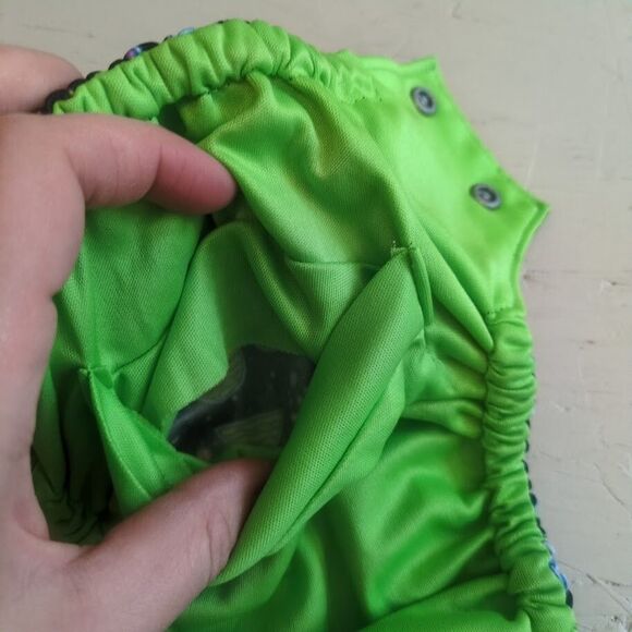 Bella Luna Pocket Cloth Diaper Small Science Beaker Potion No Insert - Picture 3 of 5